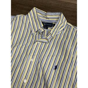 Ralph Lauren Long Sleeve Button‎ Down Men's Size Large StripedCotton Blake